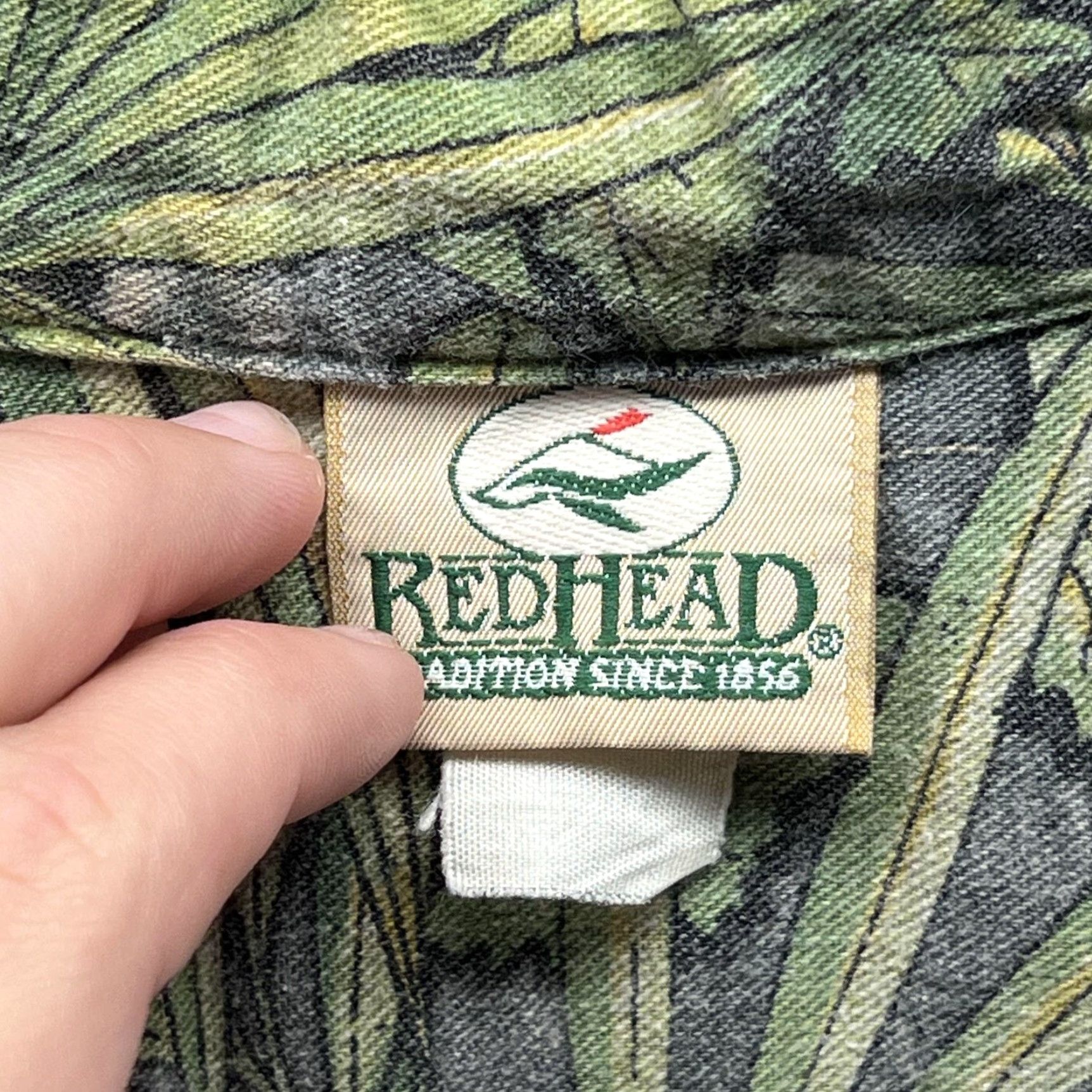 Vintage RedHead Shirt Mens 2XL Green Camouflage Long Sleeve Button Front Hunting Outdoor Size US XXL / EU 58 / 5 - 6 Thumbnail