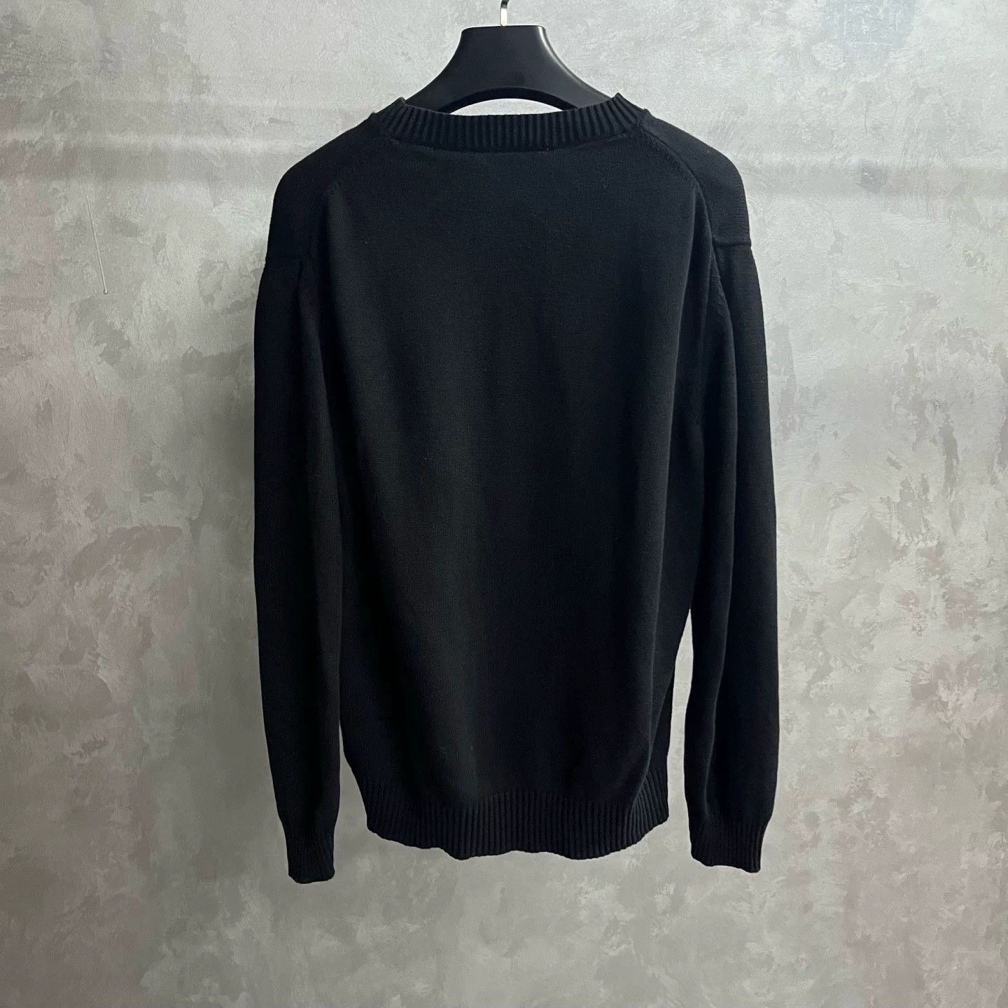 Versace Versace Black Embroidered Crewneck Sweater Size US L / EU 52-54 / 3 - 5 Thumbnail