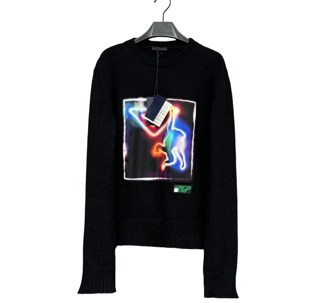Prada Prada Neon Graphic Wool Sweater Size 46 Size US S / EU 44-46 / 1 - 1 Thumbnail