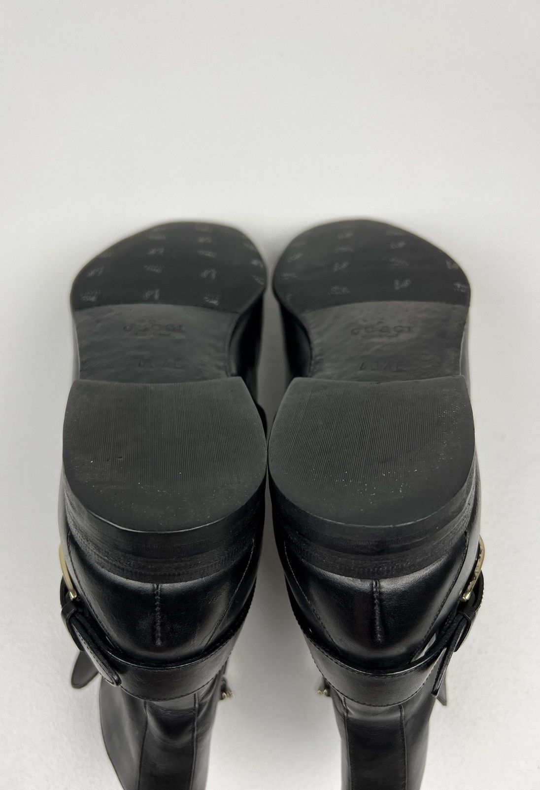 Gucci GUCCI Boots Ankle Leather Shoes Side Zip Straps Black Men’s Size US 7.5 / EU 40-41 - 15 Thumbnail