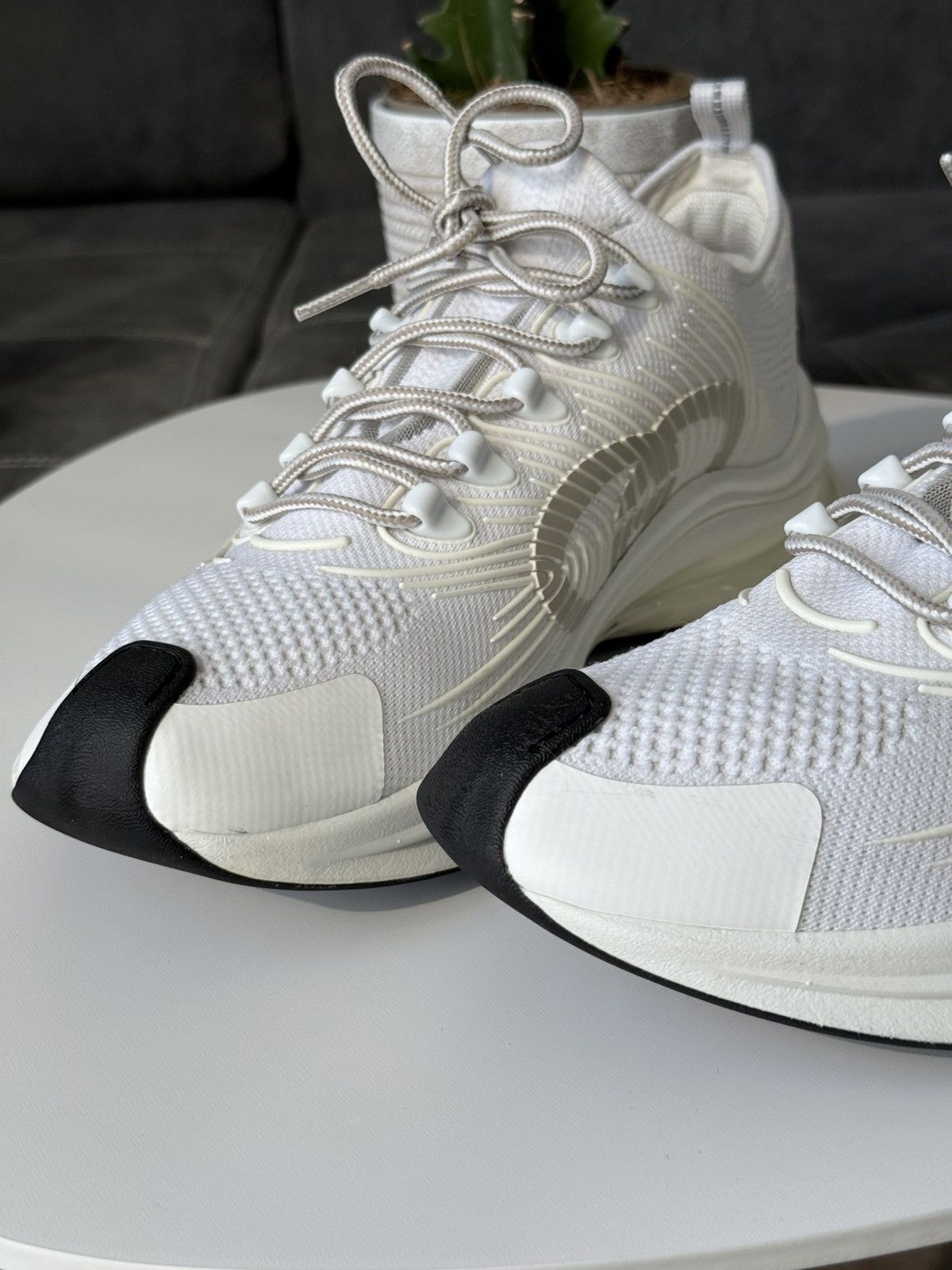 Gucci Gucci Run White Sneakers Mens Size US 12 / 45 IT Size US 12 / EU 45 - 17 Thumbnail