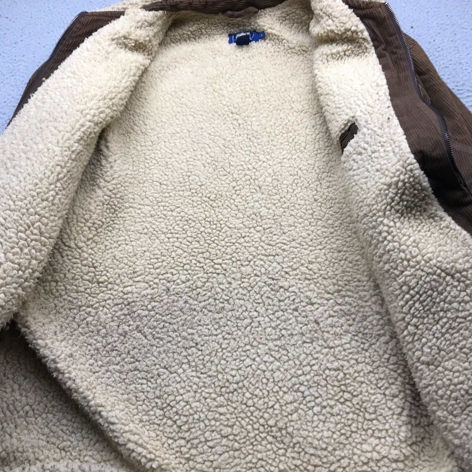 J.Crew Vintage J Crew Sherpa Lined Corduroy Jacket Men Large Brown Size US L / EU 52-54 / 3 - 6 Thumbnail