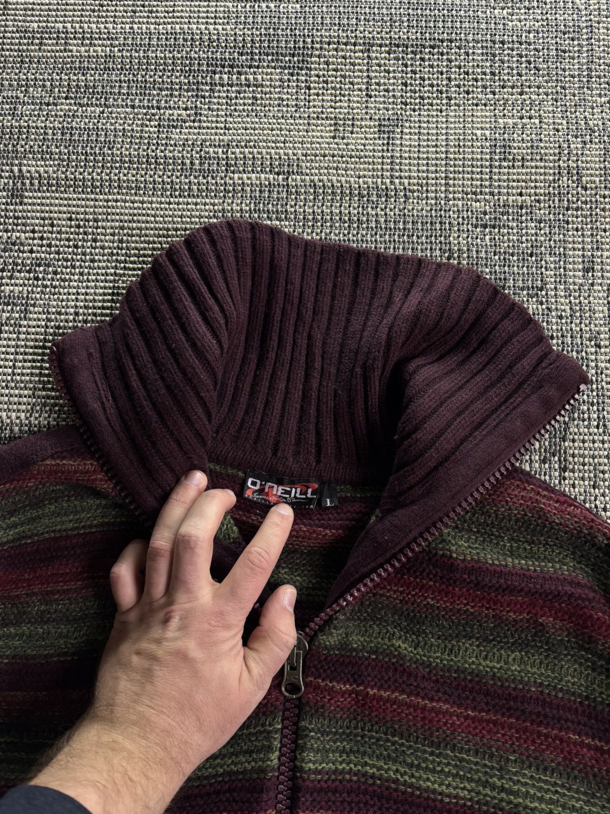 O'Neill O’neill Very Rare Wool Vintage Winter Ski Full Zip Sweater Size L / US 10 / IT 46 - 3 Thumbnail