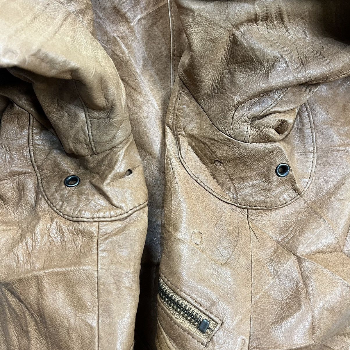 Katharine Hamnett London Vintage Kathrine Hamnett Blouson bomber leather jacket Size US M / EU 48-50 / 2 - 16 Thumbnail
