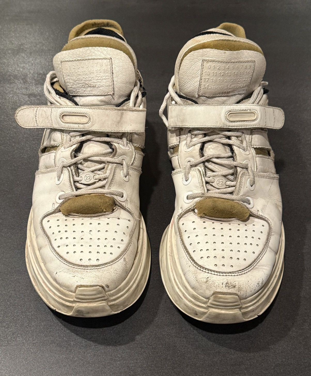 Maison Margiela Maison Margiela Retro Fit Artisanal Distressed Sneaker Size US 11 / EU 44 - 1 Thumbnail