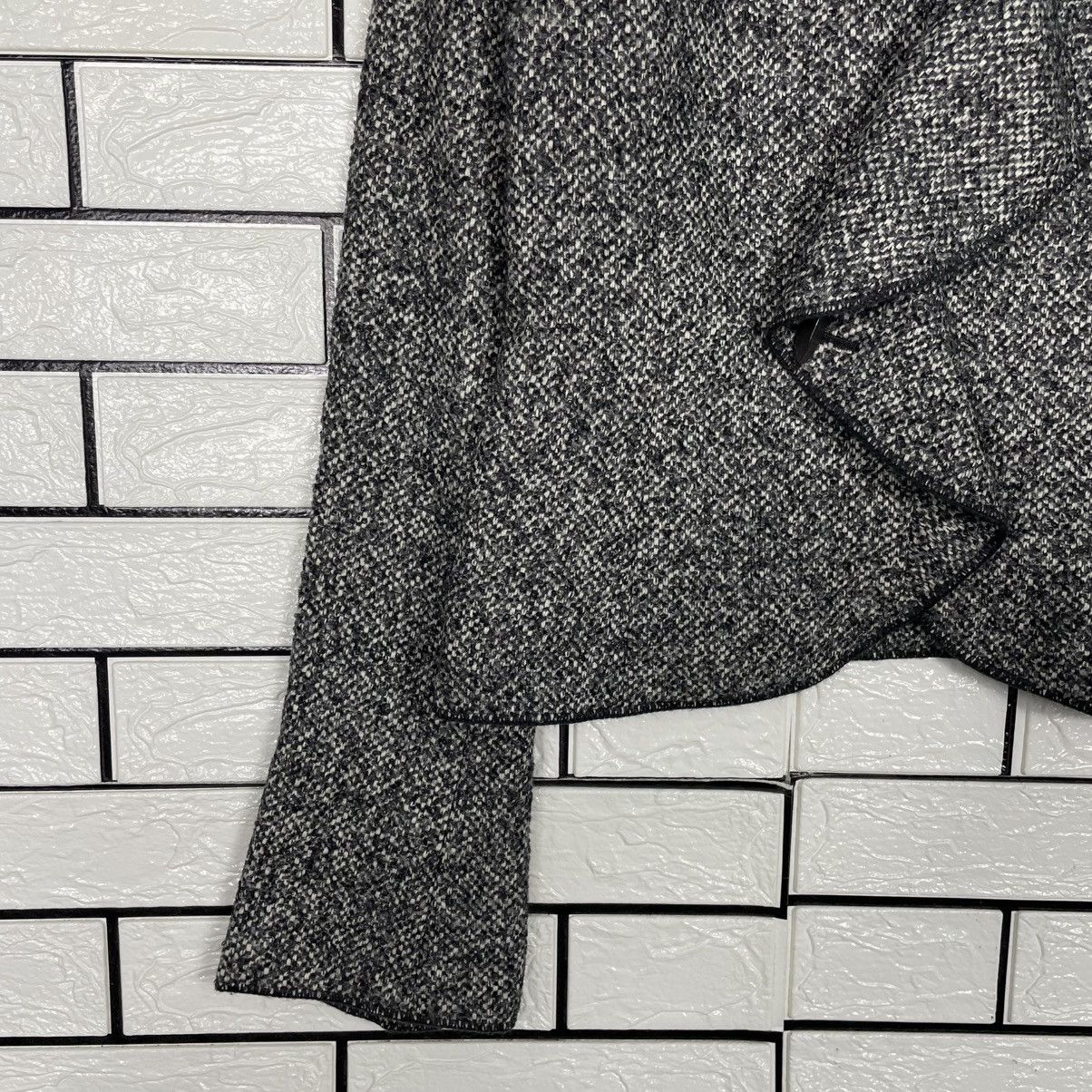 Japanese Brand Japanese Designer Noriko Herringbone Cascading Front Jacket Size S / US 4 / IT 40 - 3 Thumbnail