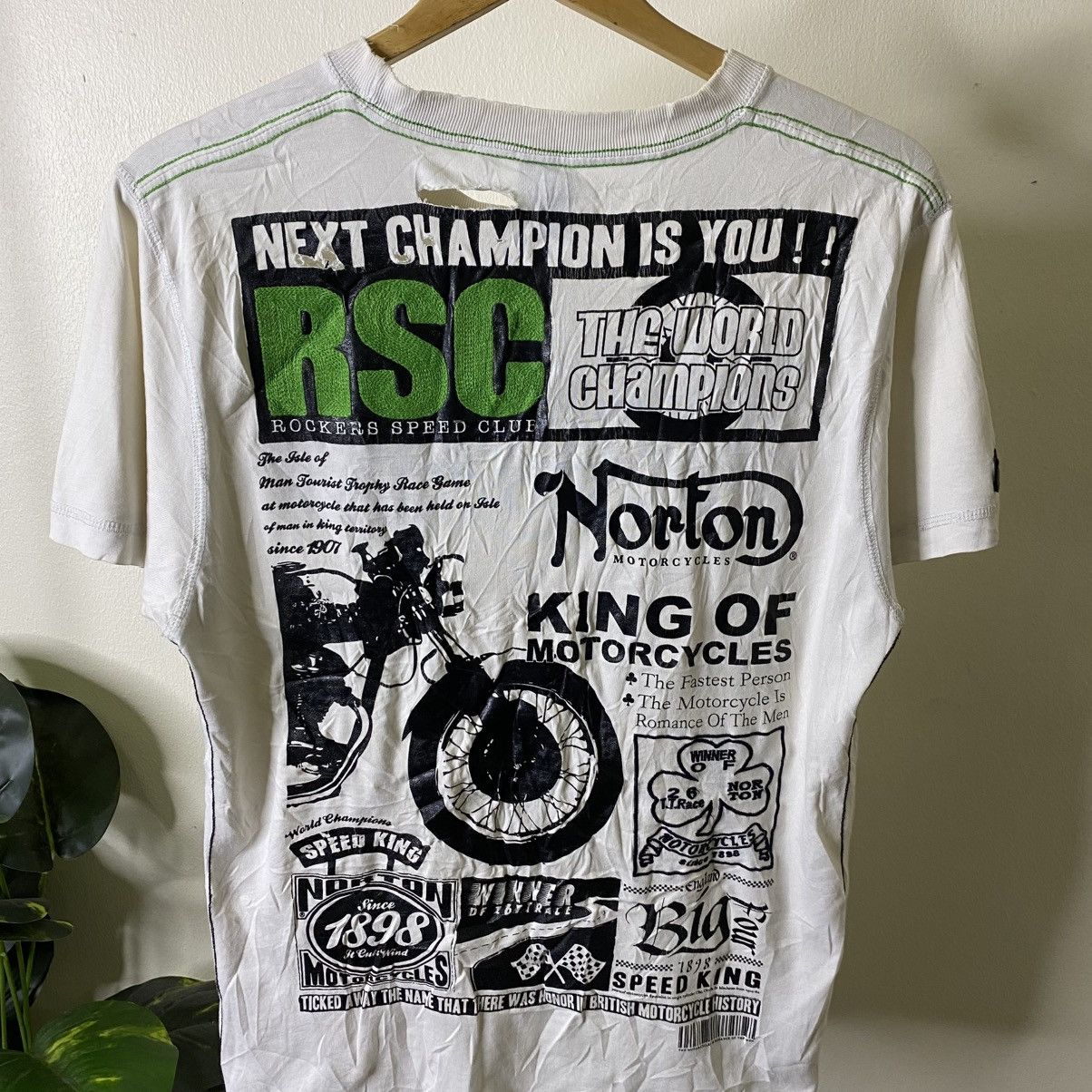 Norton Vintage Y2K Norton Motorcycles T Shirt Size US M / EU 48-50 / 2 - 2 Thumbnail