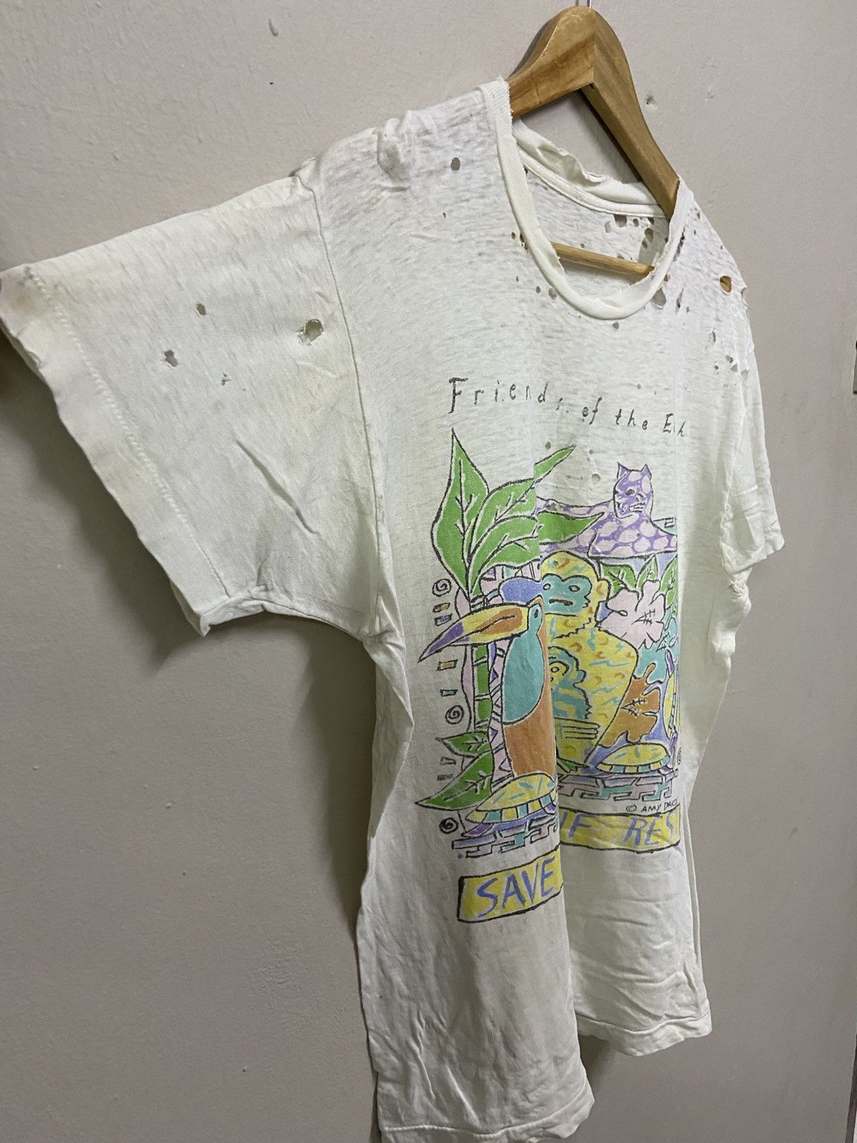 Band Tees × Vintage Crazy Distressed Paul McCartney 89/90 World Tour Size US L / EU 52-54 / 3 - 4 Thumbnail
