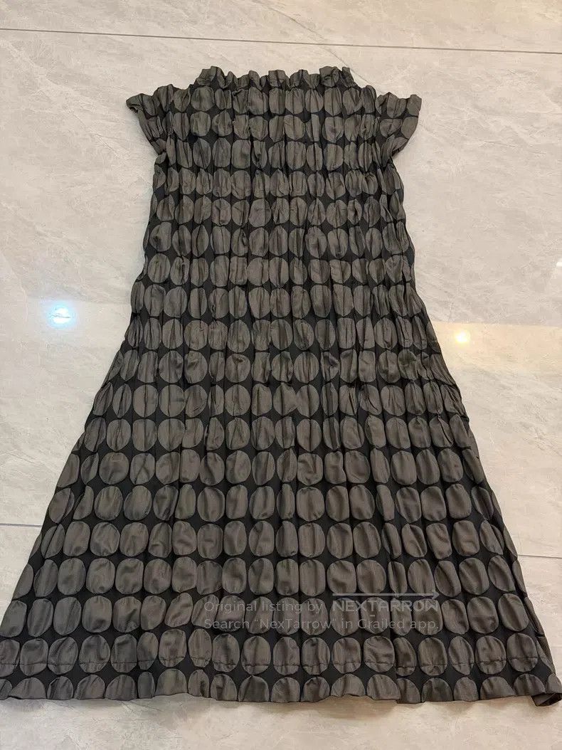 Issey Miyake Issey Miyake Gray Dress Size L / US 10 / IT 46 - 1 Thumbnail