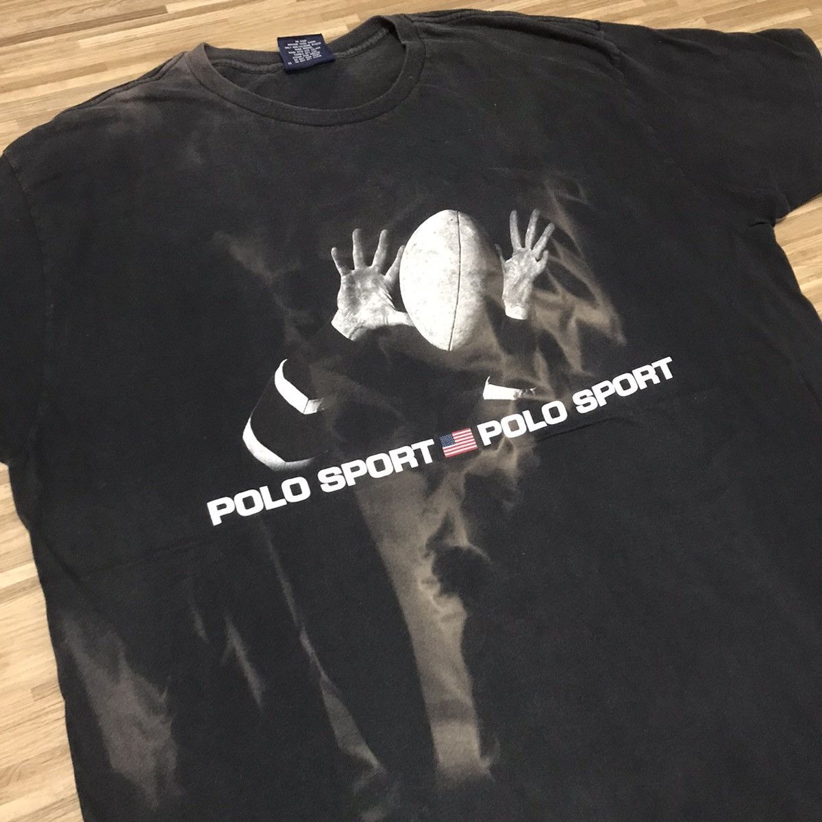 Polo Ralph Lauren × Vintage POLO SPORT RALPH LAUREN RUGBY SPORT LATE 90s RARE TEE Size US XL / EU 56 / 4 - 3 Thumbnail