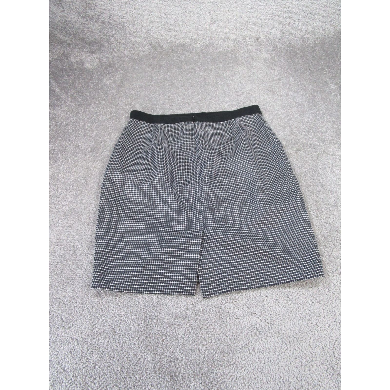 Ann Taylor VINTAGE Ann Taylor Skirt Womens 8 Petite Black/White Pencil Office Knee Length Zipper Zipper Size 30" / US 8 / IT 44 - 7 Thumbnail