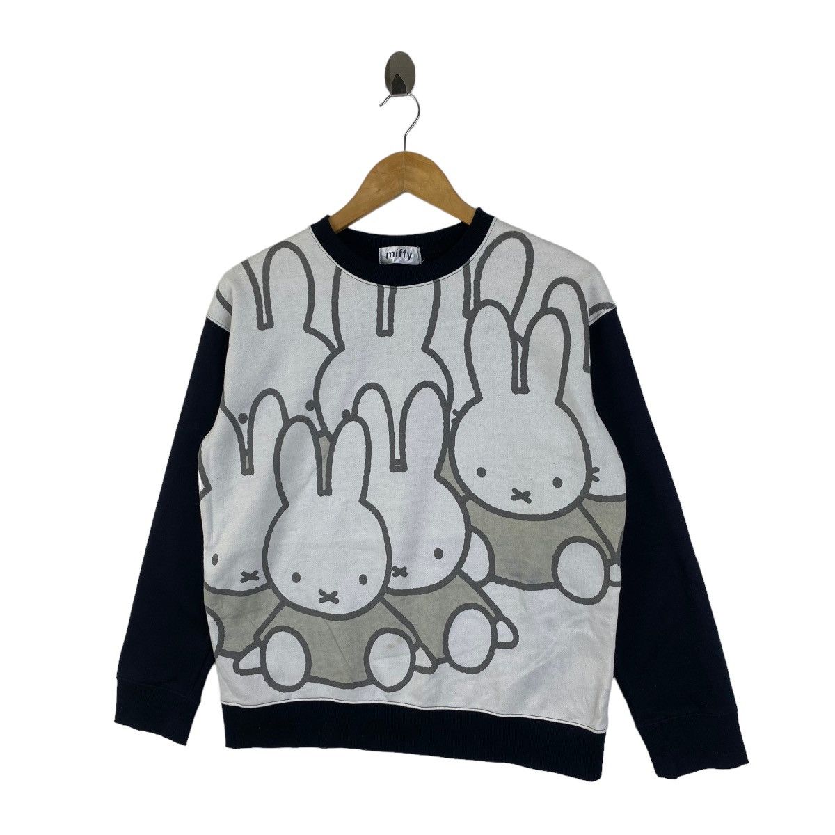 Cartoon Network × Vintage MIFFY Rabbit Children Television Series Sweatshirt Pullover Size L / US 10 / IT 46 - 3 Thumbnail