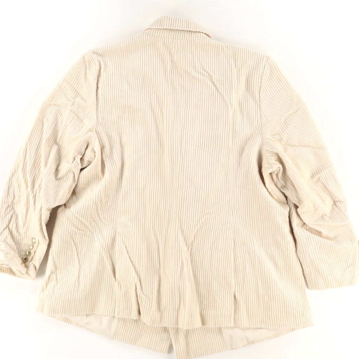 Rowing Blazers Rowing Blazers Corduroy Jacket Beige Women's 1X Corduroy Solid Long Sleeve Collared Shirt 1X Womens Size XL / US 12-14 / IT 48-50 - 4 Thumbnail