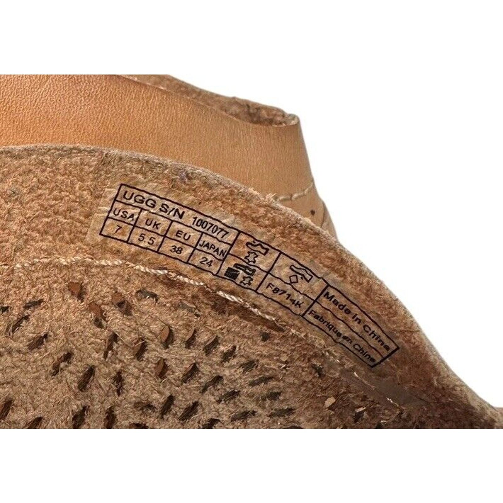 Ugg UGG Charlotte Perforated Tan Leather Cowgirl Ankle Booties 7 Size US 7 / IT 37 - 5 Thumbnail