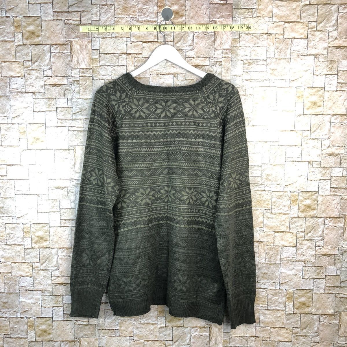 George × Homespun Knitwear × Japanese Brand George slim fit art design Brown Knitwear #A1102 Size US M / EU 48-50 / 2 - 12 Thumbnail
