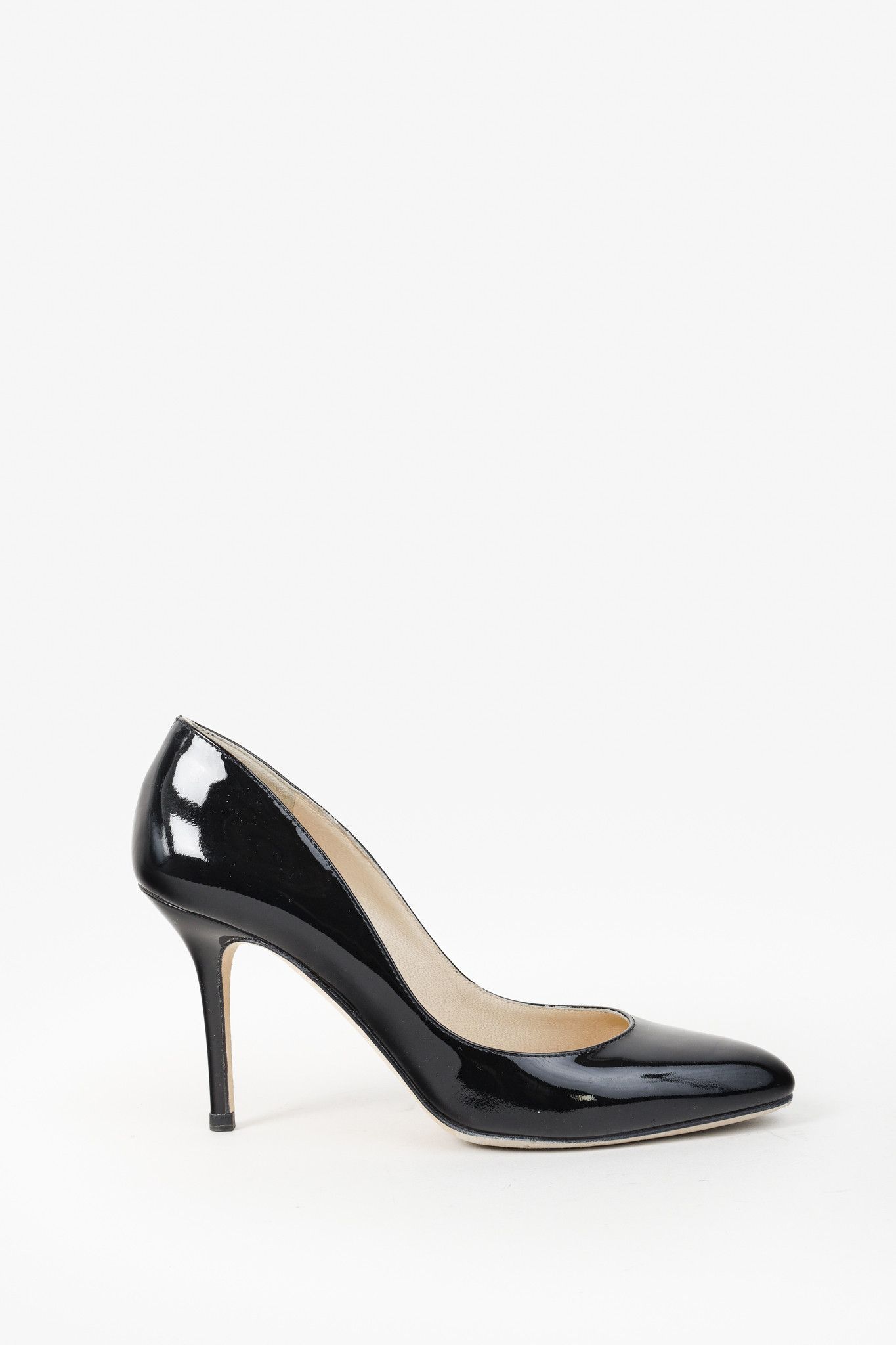 Jimmy Choo Jimmy Choo Gilbert Pump Black Patent Leather Size US 5 / IT 35 - 1 Thumbnail