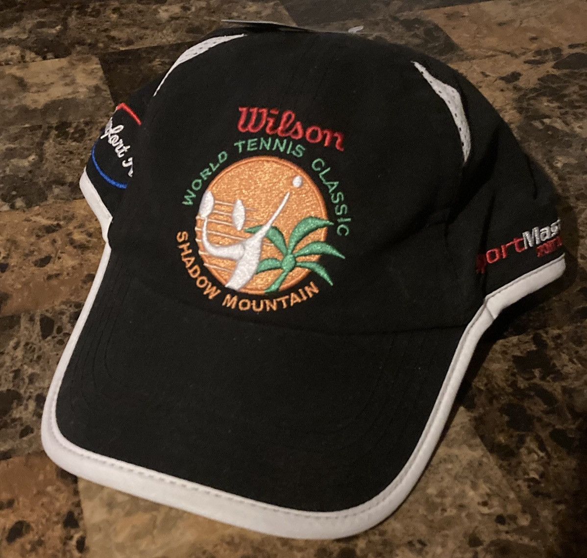 Wilson Wilson World Tennis Classic Shadow Mountain Velcro hat nwt Size ONE SIZE - 1 Thumbnail