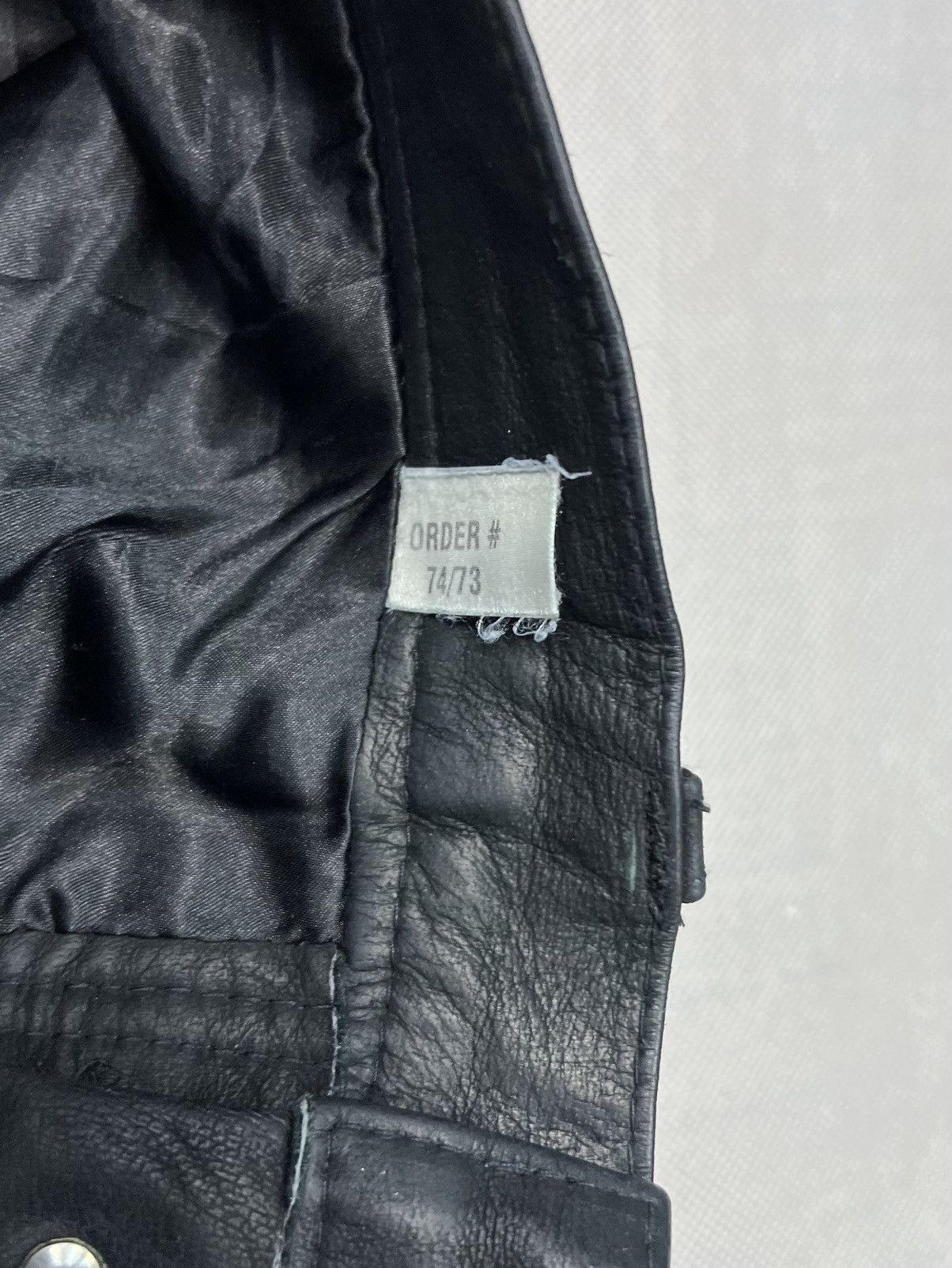 Vintage Heavy Leather Pants BamBoo black vintage Size US 31 - 5 Thumbnail