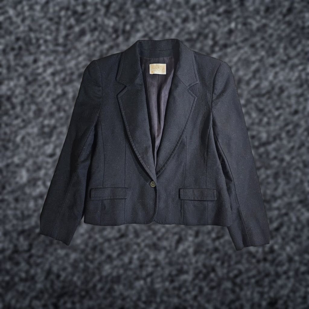 Pendleton VINTAGE Pendleton Blazer Coat Jacket 100% Virgin Wool Womens Size 10 Black Size M / US 6-8 / IT 42-44 - 1 Thumbnail