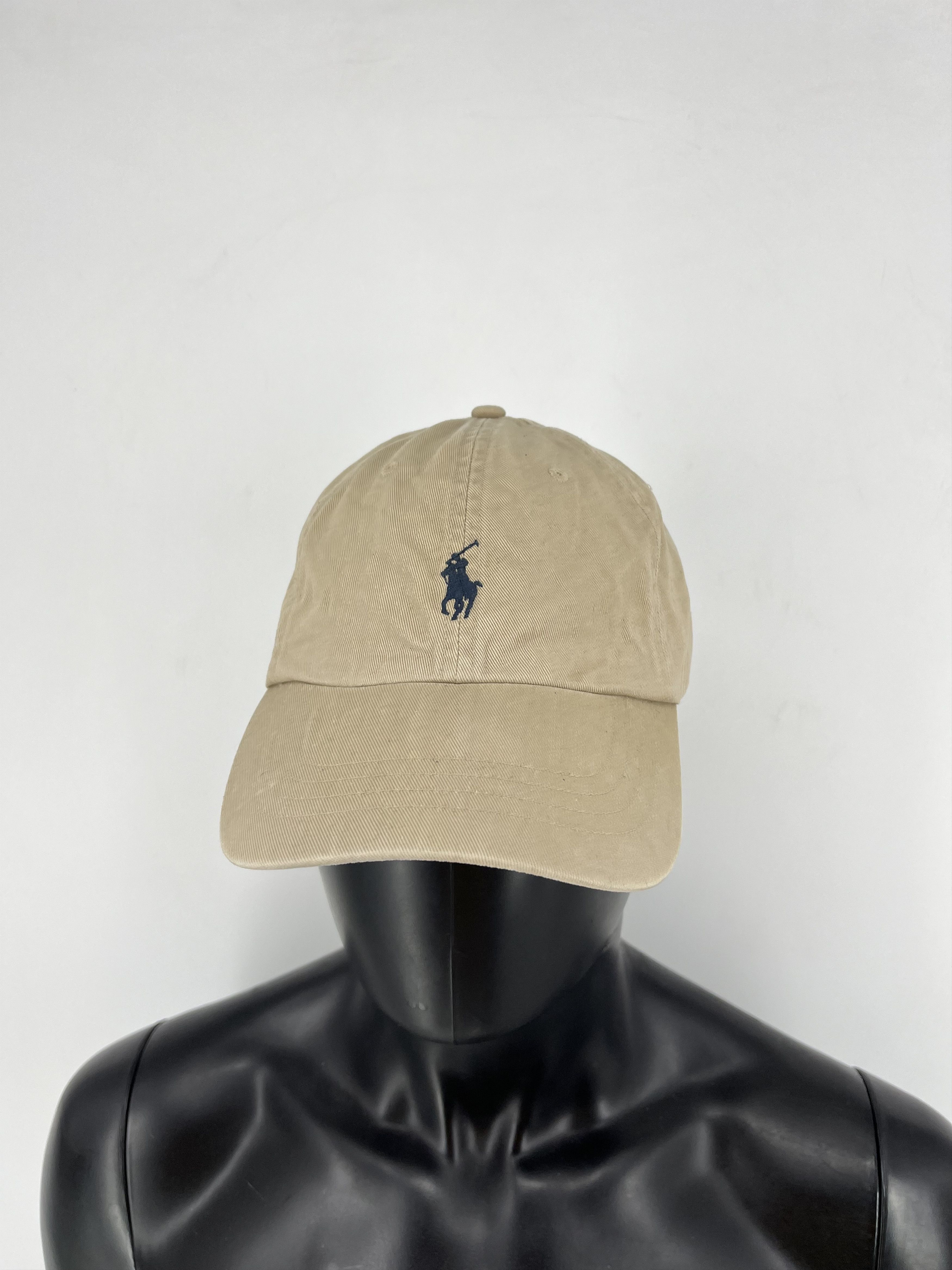 Polo Ralph Lauren Vintage Y2K Polo Ralph Lauren Beige Cotton Cap Size ONE SIZE - 1 Thumbnail
