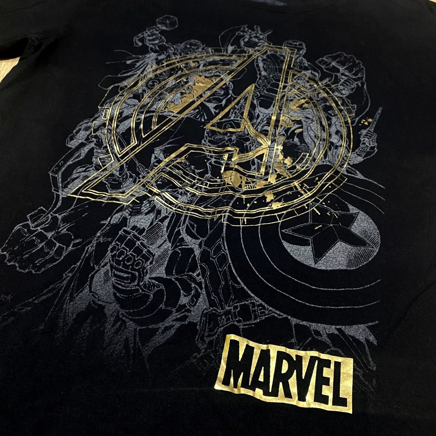 Vintage VINTAGE? No — Marvel Avengers T Shirt Universal Studios Mens Black Size M In Black Pre Loved Size US M / EU 48-50 / 2 - 3 Thumbnail