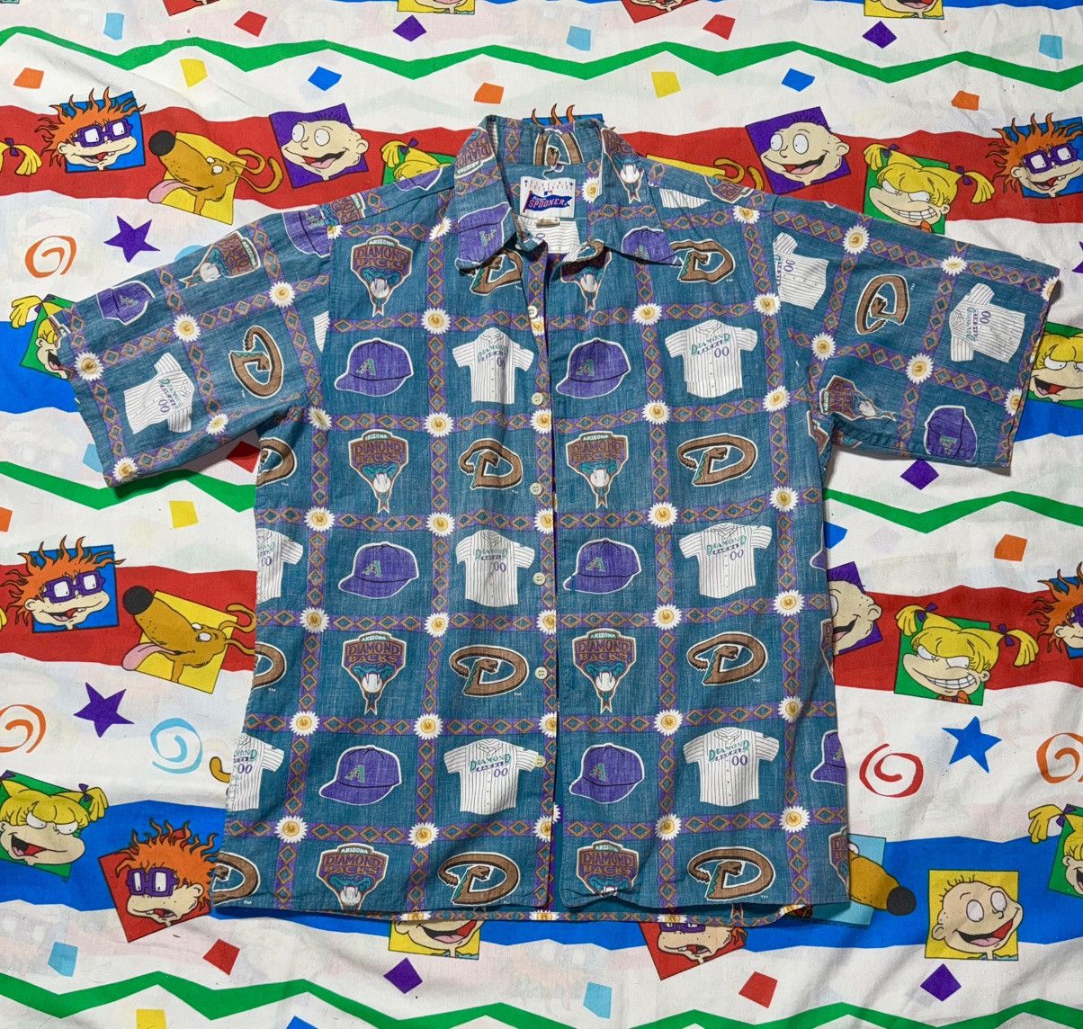 Reyn Spooner Vintage 1998 Reyn Spooner Arizona Diamondbacks MLB Shirt Size US S / EU 44-46 / 1 - 1 Thumbnail