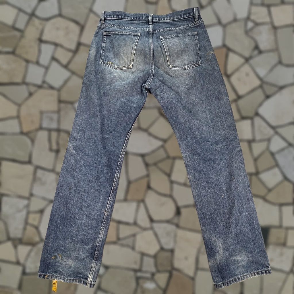 Banana Republic Banana Republic Jeans Mens Straight Denim Blue Medium Wash Distressed 33x31 W38a 33in Inseam 31in Waist 33in Button Fly Pockets Vintage No Size US 33 - 1 Thumbnail