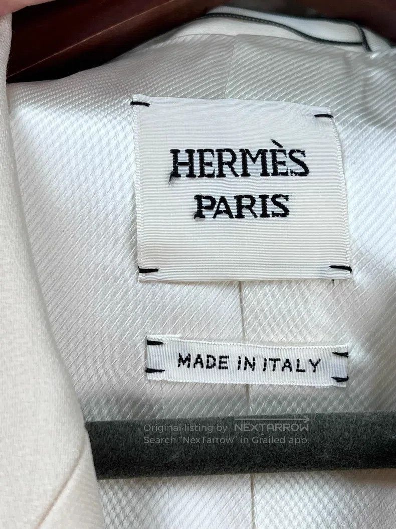 Hermes Hermes Long woolen coat suit Size XXS / US 00 / IT 34 - 4 Thumbnail