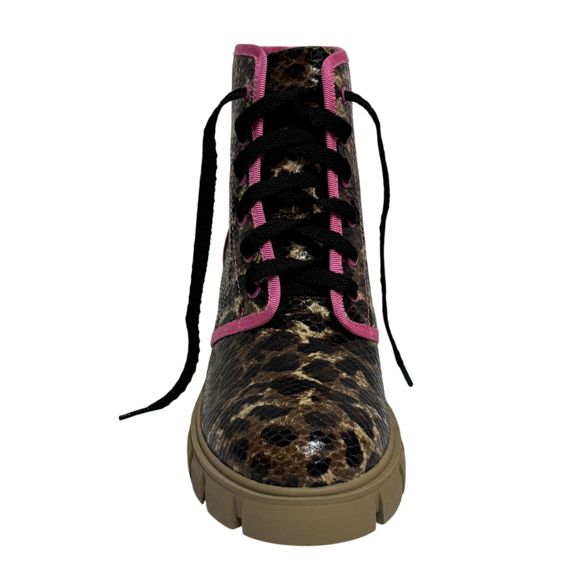 Other SHOE REPUBLIC / Husky / Leopard Print / Lace-Up / Chunky / A Size US 8 / IT 38 - 2 Thumbnail
