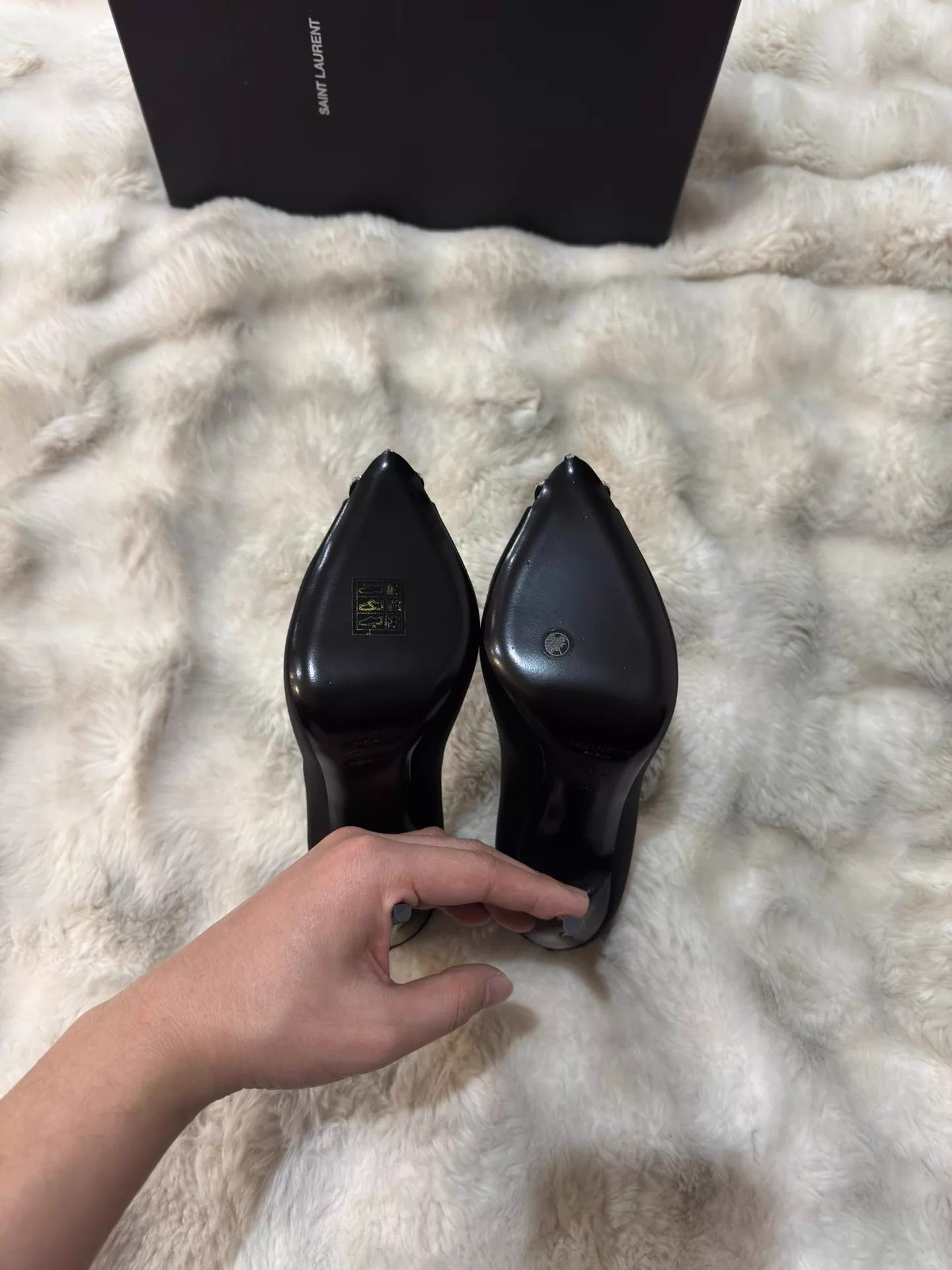 Saint Laurent Paris YSL Crystal Satin Runway Heels 36 99New Size US 5.5 / IT 35.5 - 6 Thumbnail