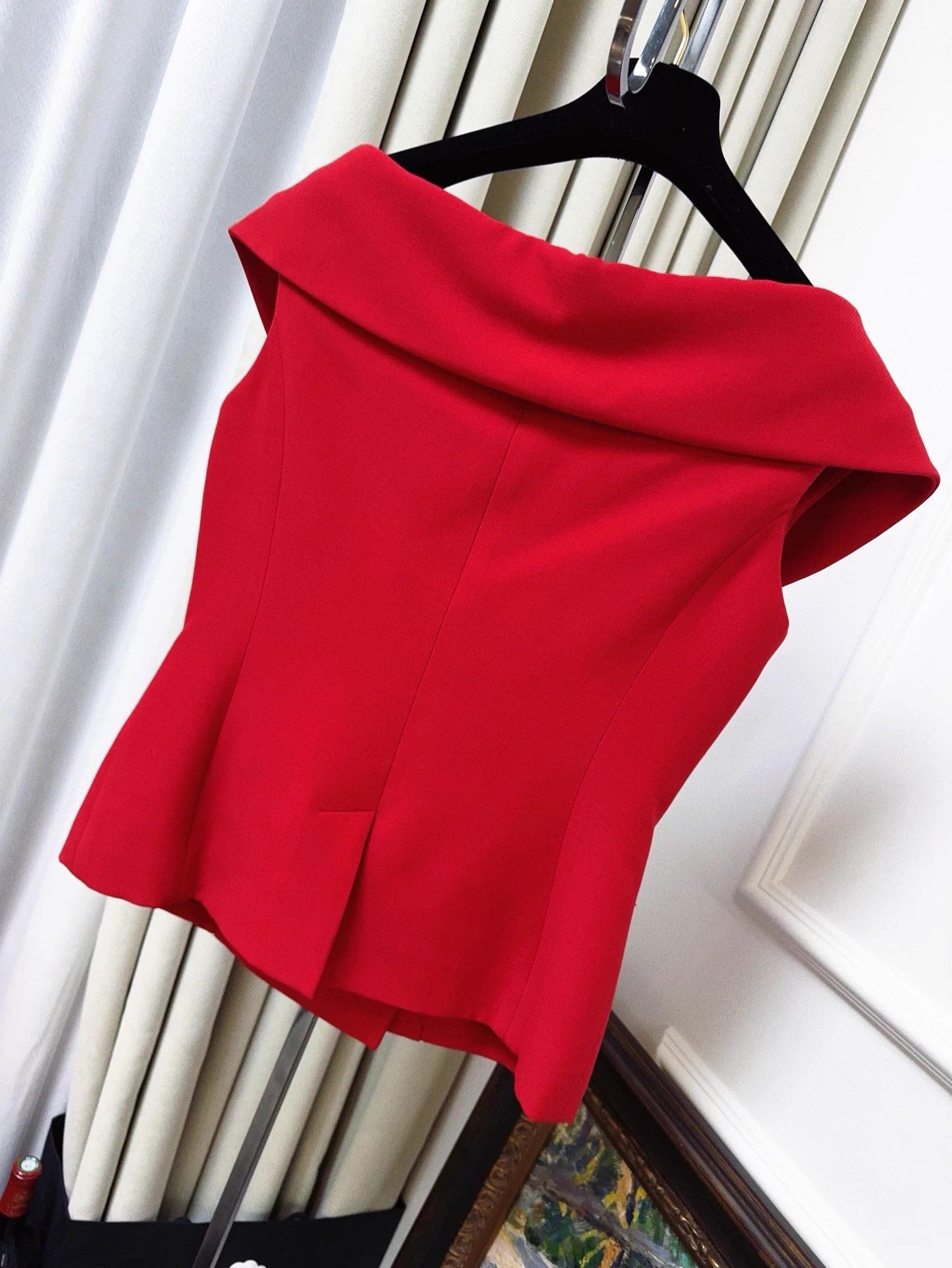 Dior Dior Scarlet off-the-shoulder double-breasted blazer 40 Size M / US 6-8 / IT 42-44 - 2 Thumbnail