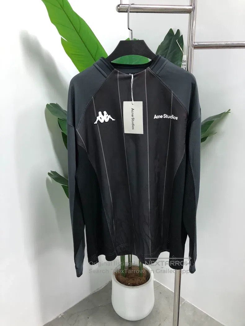 Acne Studios Acne Studios Logo Design Mesh Long Sleeve T-Shirt, Black Size XS / US 0-2 / IT 36-38 - 1 Thumbnail