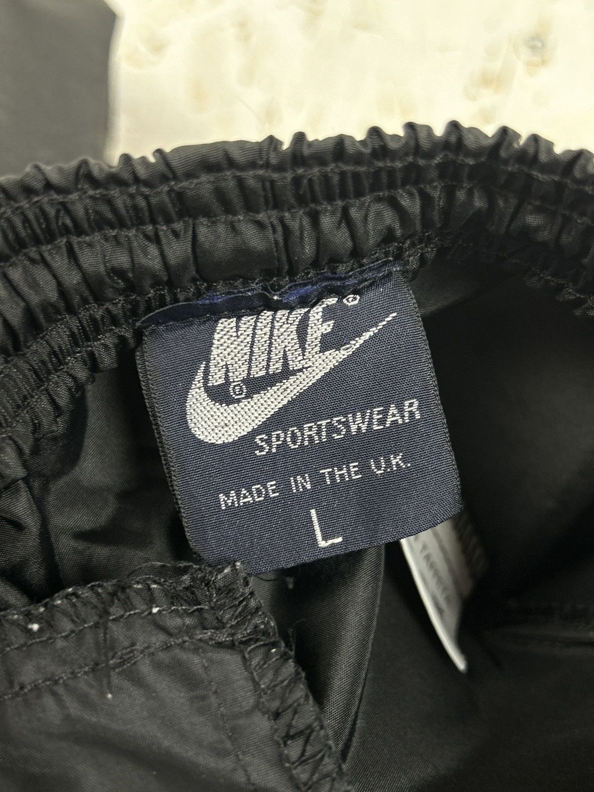 Jordan Brand 80s Vintage Nike Air Jordan Tracksuit Nylon Pants Black L Size US 34 / EU 50 - 10 Thumbnail