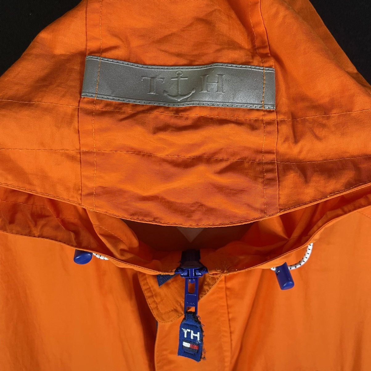 Tommy Hilfiger × Vintage Vintage 90s Tommy Hilfiger Sailing Reflective Hoodie Jacket Size US L / EU 52-54 / 3 - 4 Thumbnail
