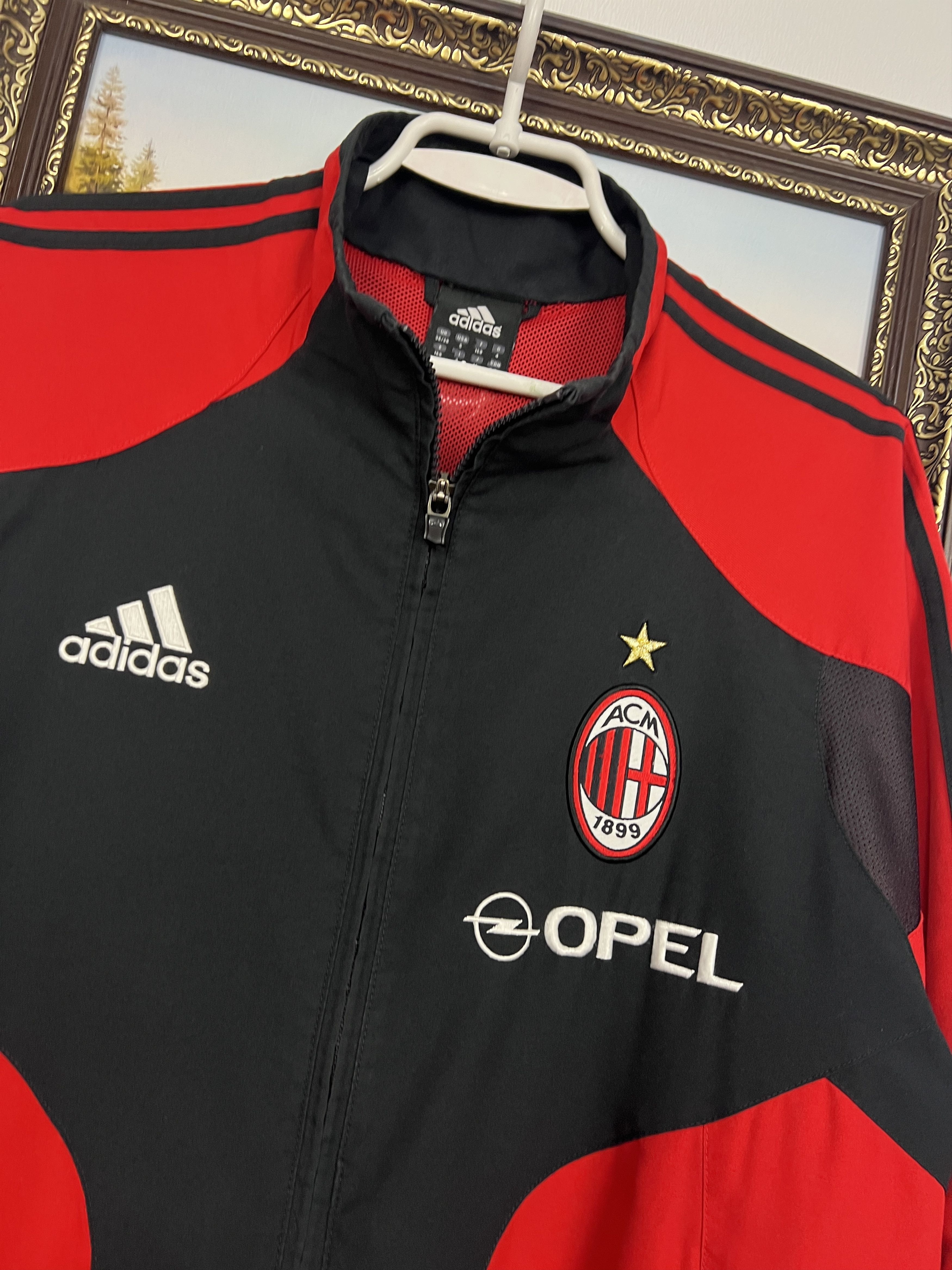 Adidas Vintage AC Milan Football Jacket Soccer Track Top Rare Size US S / EU 44-46 / 1 - 3 Thumbnail