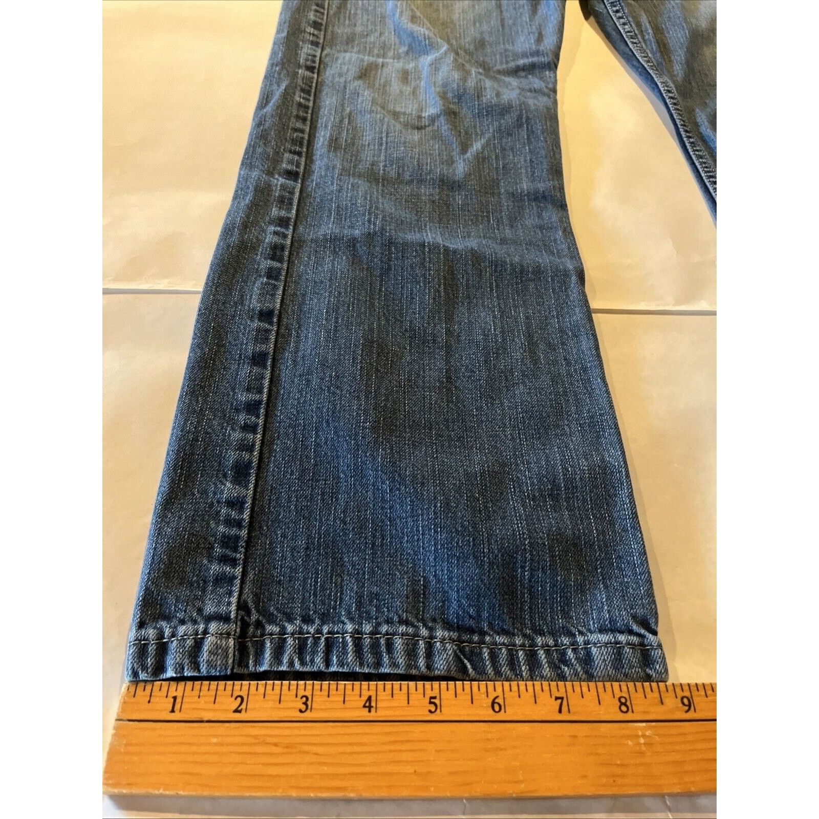 Levi's Levi's 514 Jeans Men's 36x30 Blue Denim Cotton Medium Wash Size US 36 / EU 52 - 7 Thumbnail