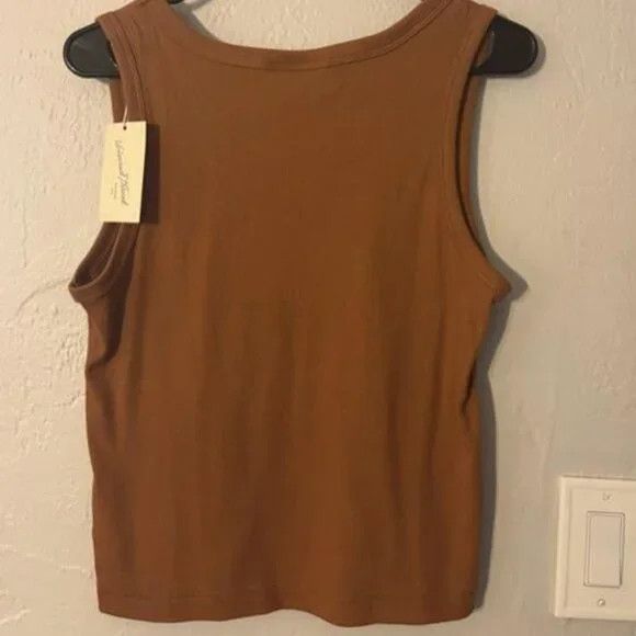 Other Universal Thread Burnt Orange Ribbed Tank Top Size XL / US 12-14 / IT 48-50 - 2 Thumbnail