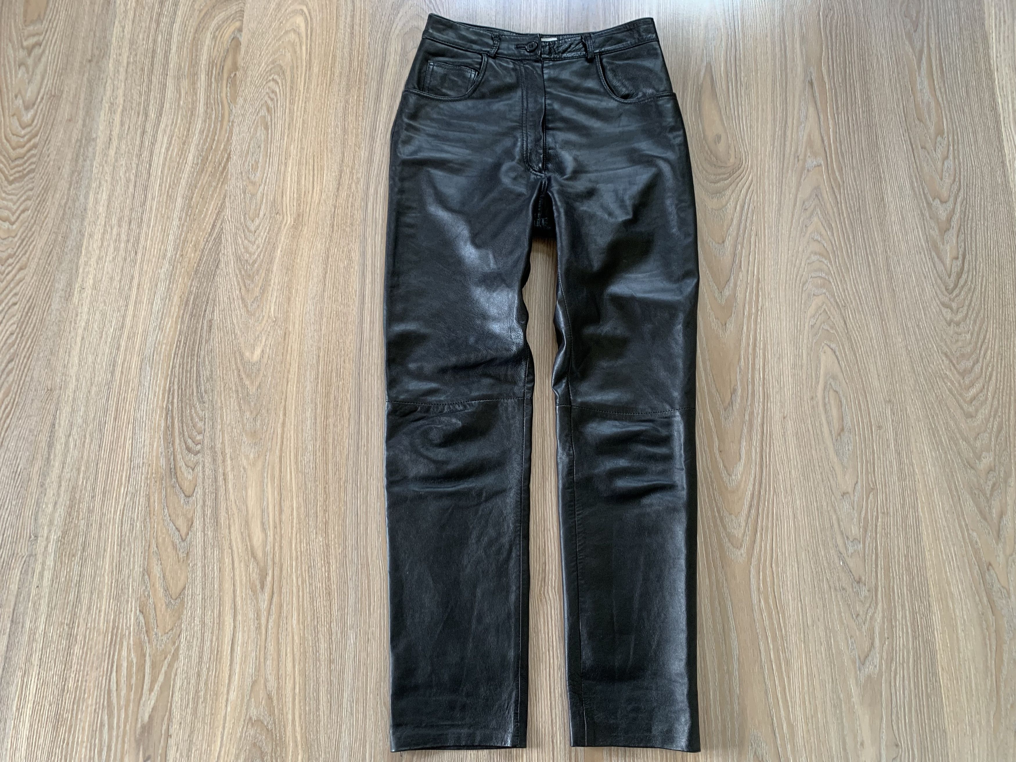 Leather × Vintage Baghdadi Women's Vintage Leather Pants Size 26" / US 2 / IT 38 - 2 Thumbnail