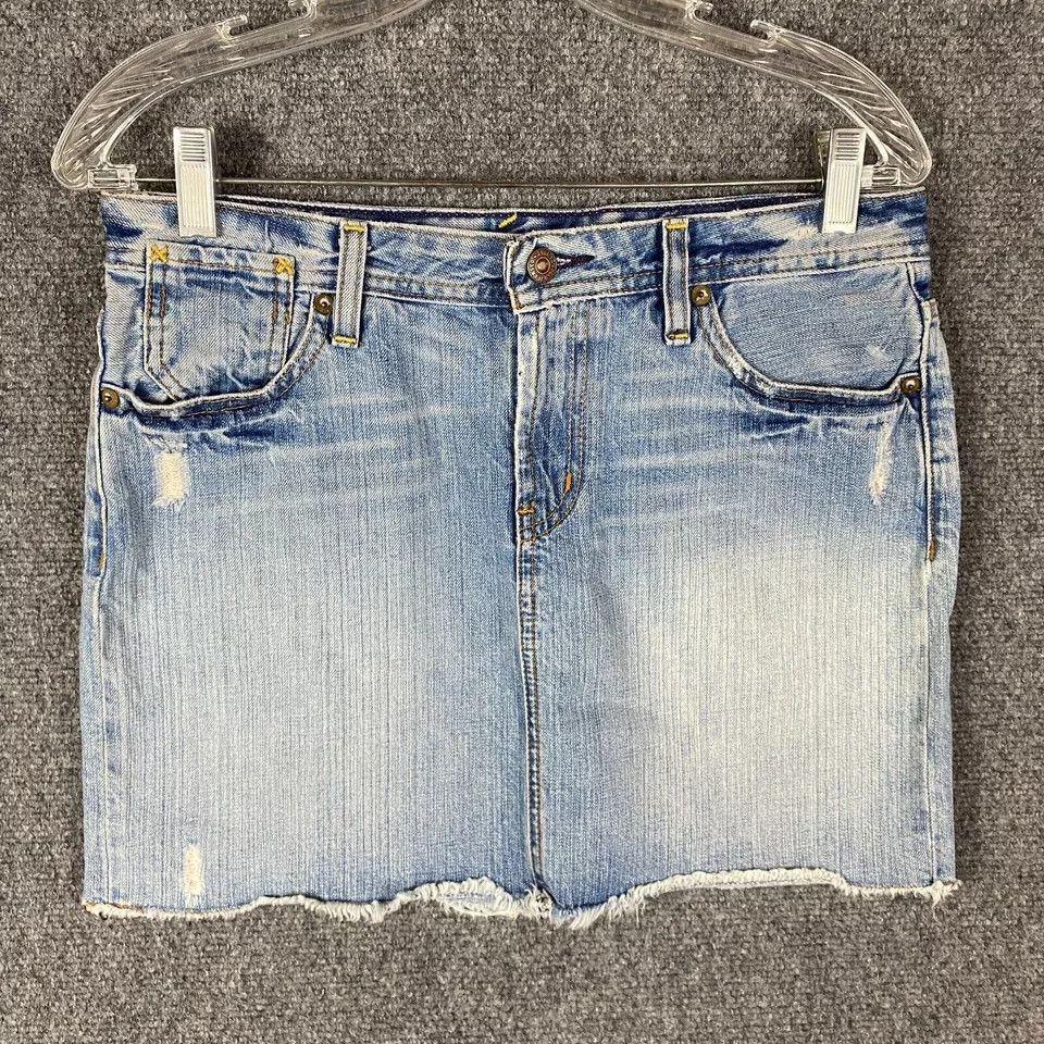 Polo Ralph Lauren Polo Ralph Lauren Skirt Women's Size 6 Gigi Denim Cut Off Size 28" / US 6 / IT 42 - 1 Thumbnail