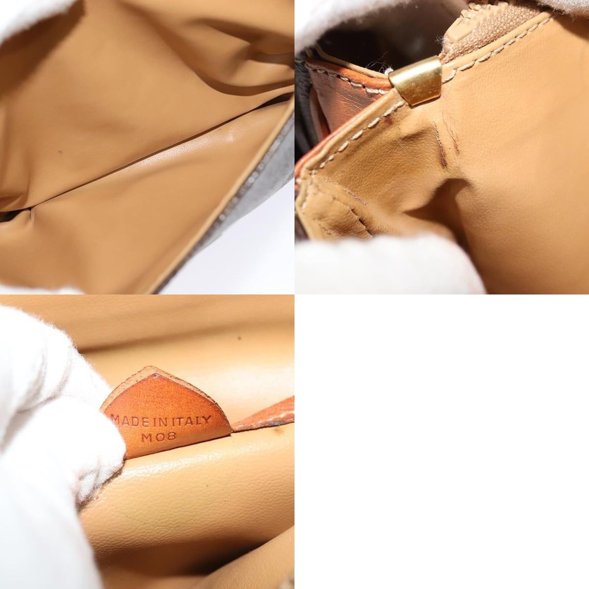 Celine CELINE Macadam Canvas Shoulder Bag Pvc Leather Brown Gold Size ONE SIZE - 13 Thumbnail