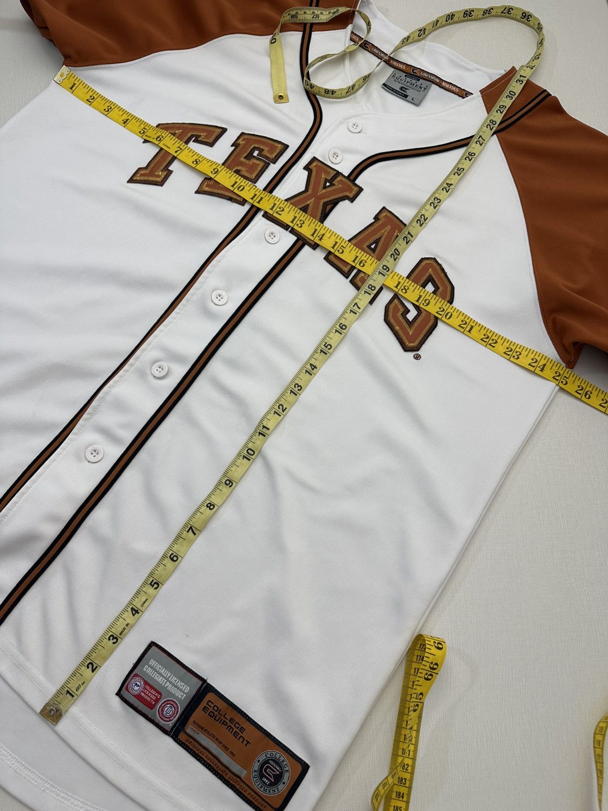 Colosseum Athletics Vintage 90s Colosseum Texas Longhorns Baseball Jersey #7 L Size US L / EU 52-54 / 3 - 11 Thumbnail