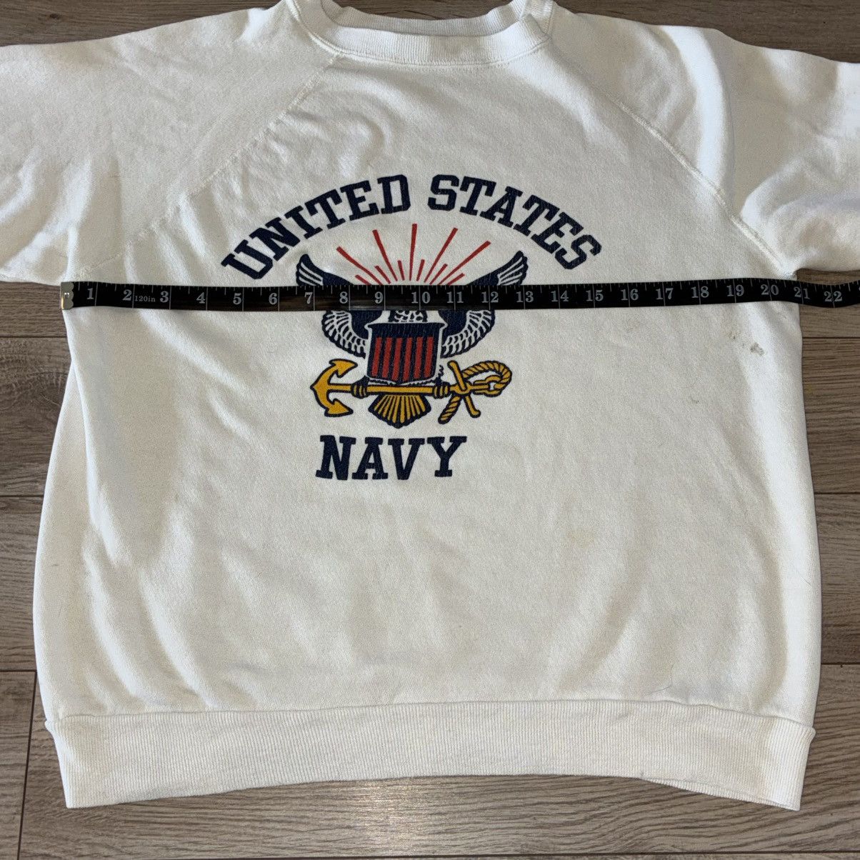 Other 80s Artex United States Navy white crewneck sweatshirt Size US M / EU 48-50 / 2 - 4 Thumbnail