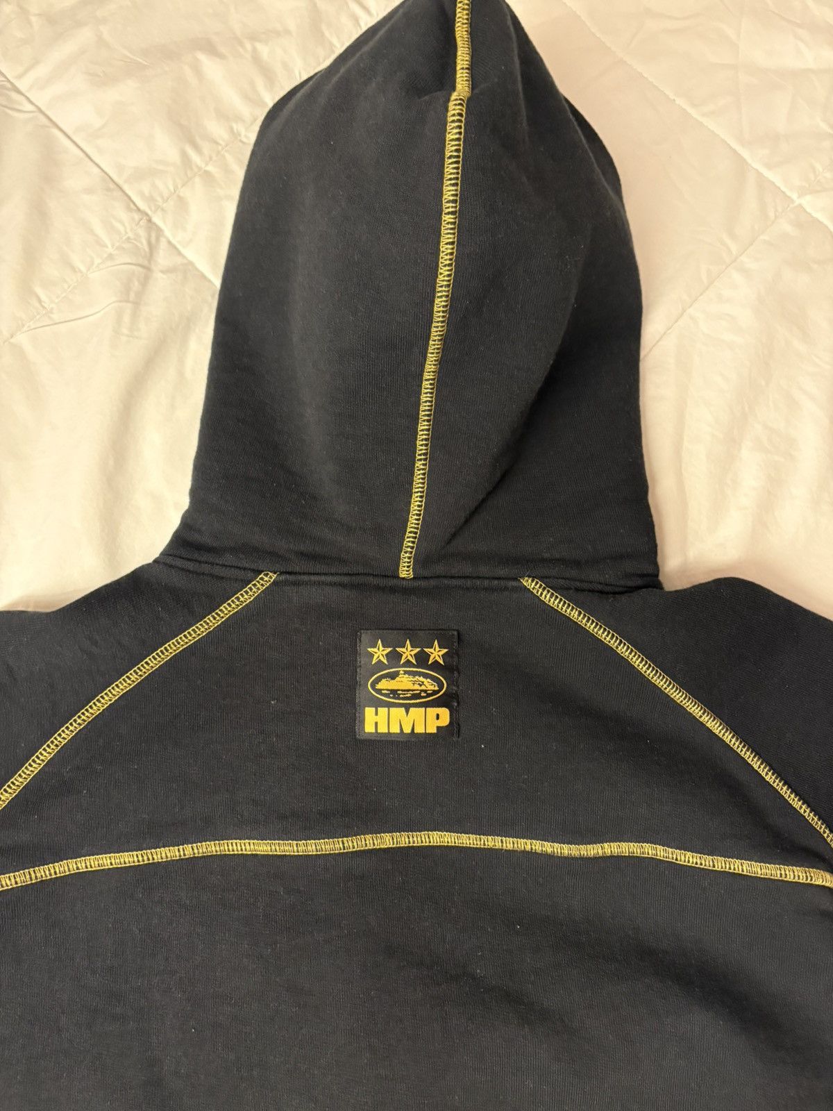 Corteiz Corteiz HMP V2 Hoodie Black Yellow Stitching Size S Size US S / EU 44-46 / 1 - 4 Thumbnail