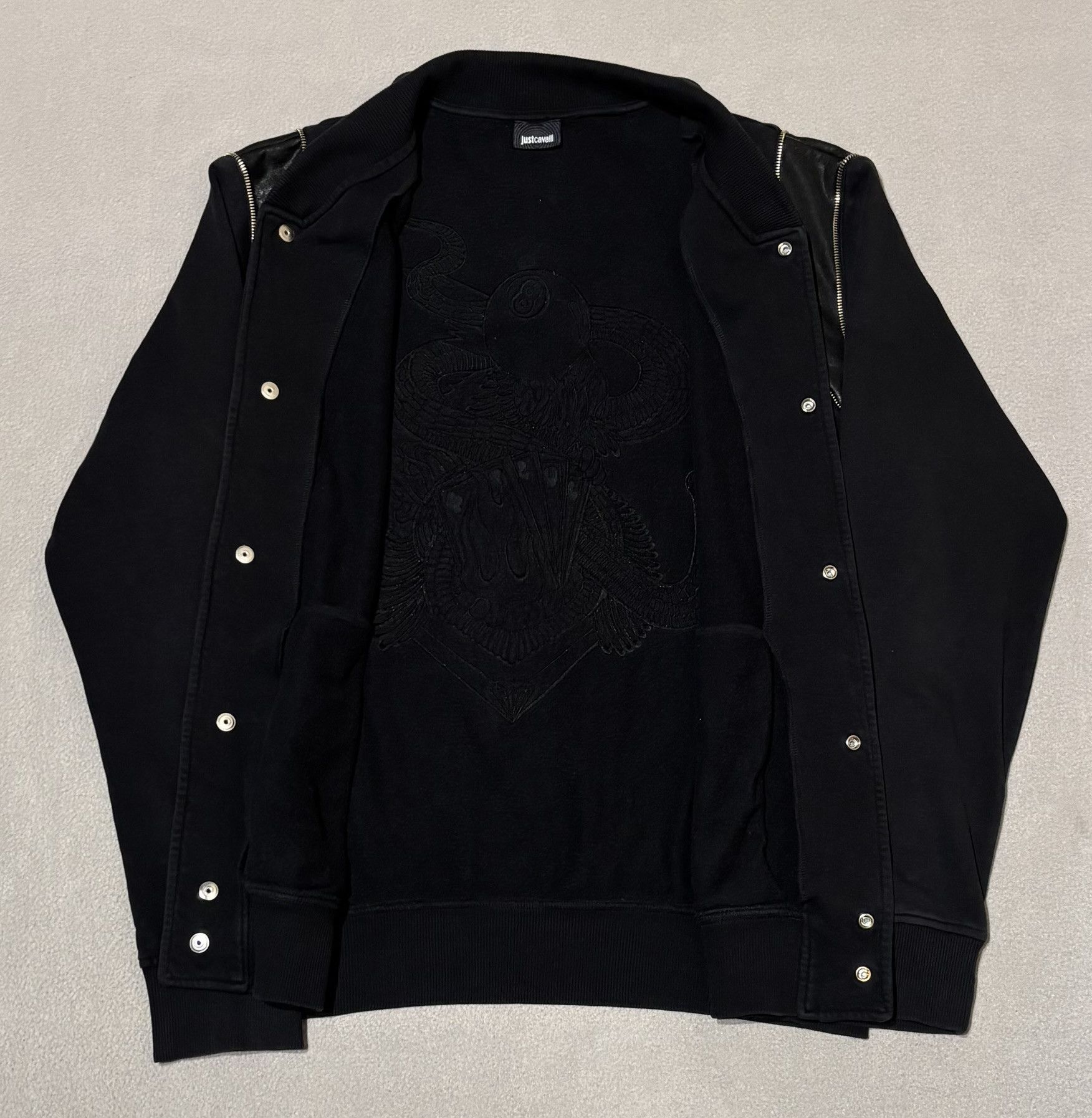 Just Cavalli Just Cavalli Snake Bomber Black Jacket size. XL Size US XL / EU 56 / 4 - 13 Thumbnail