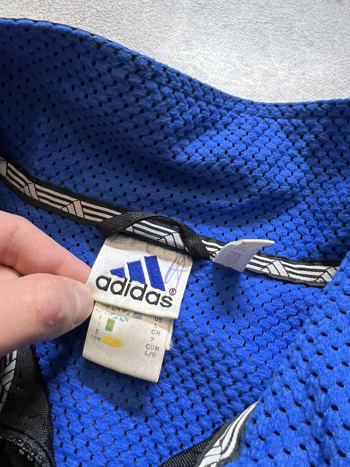 Adidas × Vintage Vintage Y2k Adidas 🖤 Big Logo Bomber Jacket 90’s Size US L / EU 52-54 / 3 - 12 Thumbnail