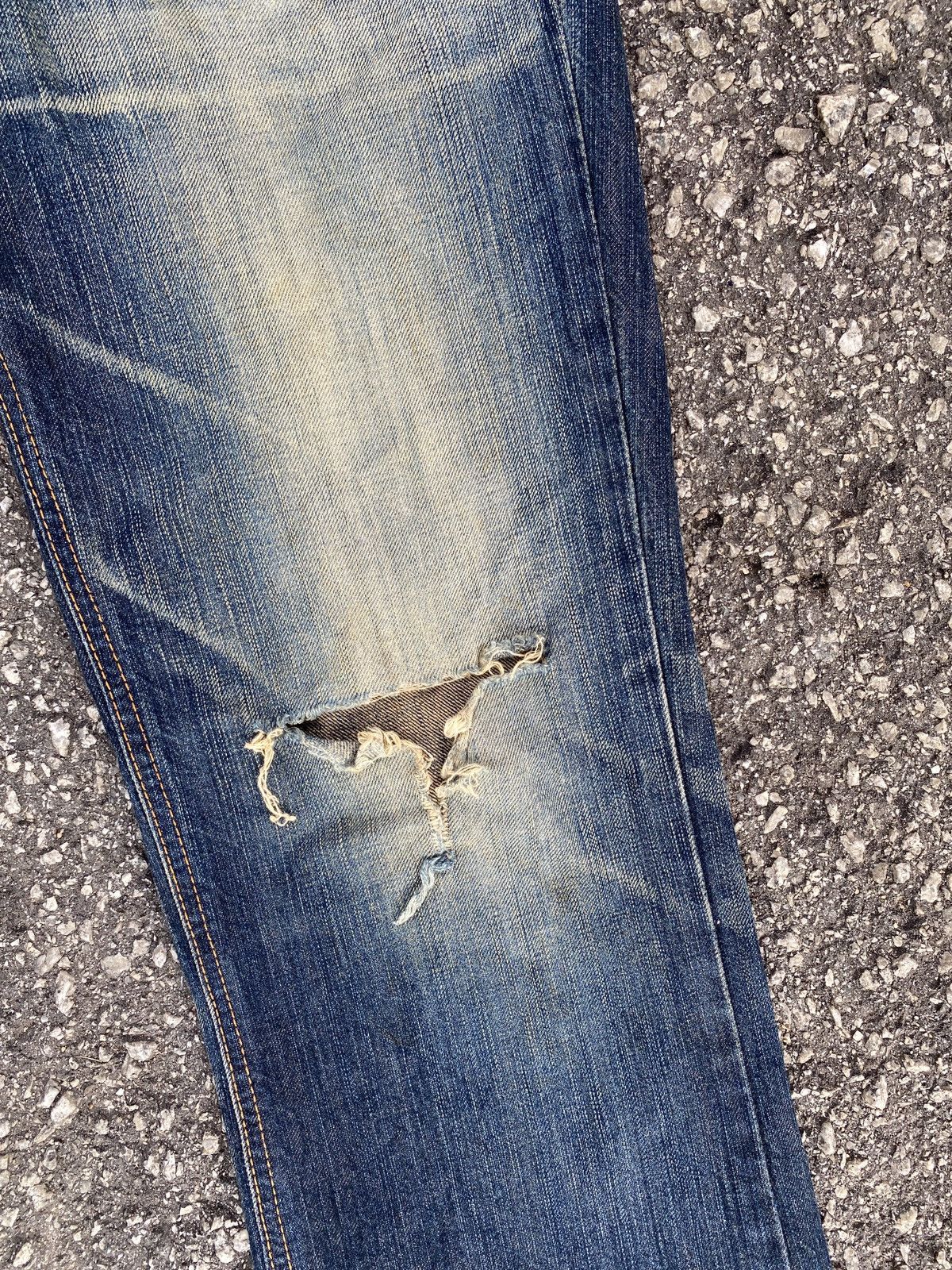 Cowboy Equipment × Edwin × Japanese Brand Edwin Claws Mark Design Flare Distressed Western Cowboycore Size US 32 / EU 48 - 6 Thumbnail