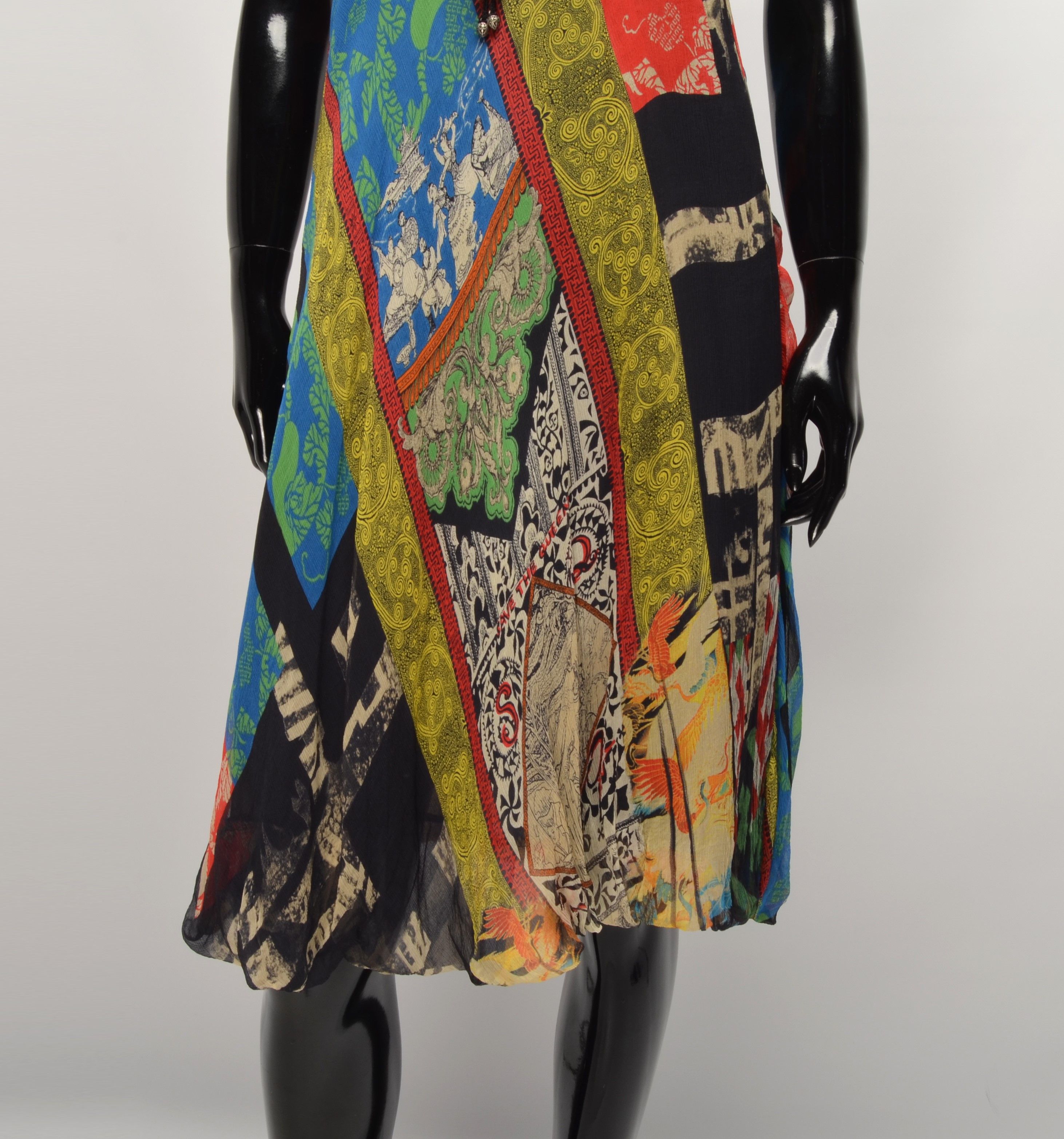 Other Save The Queen Y2K Mesh Printed Midi Dress Size M / US 6-8 / IT 42-44 - 3 Thumbnail
