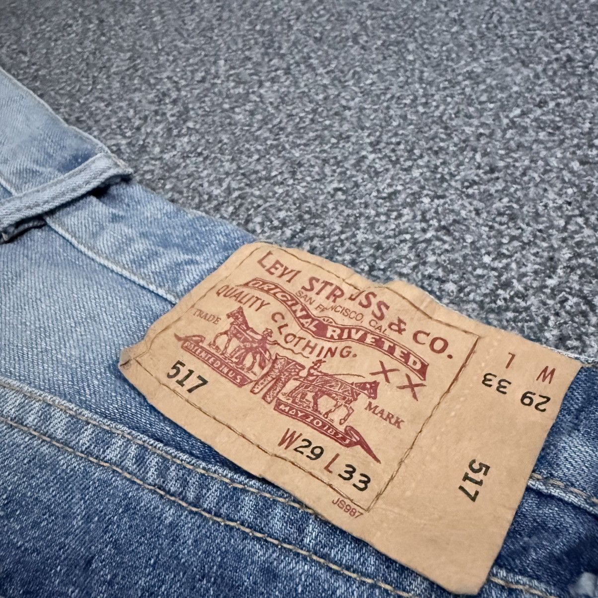 Engineered Garments × Levi's Archive ‼️ Flared Vintage Levis 517 Double Back Pocket Denim Size US 29 - 9 Thumbnail