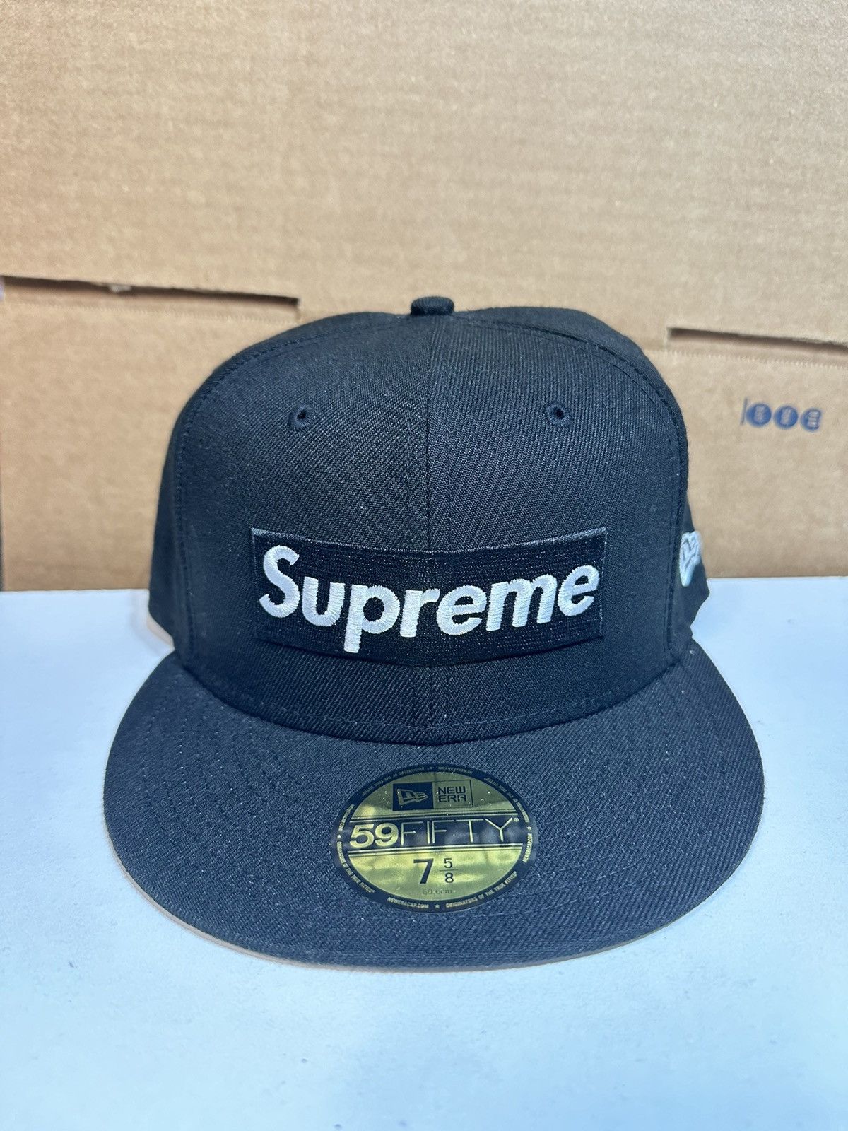 Supreme 7 5/8 Supreme Champions Box Logo New Era Fitted Hat SS21 Size ONE SIZE - 2 Thumbnail