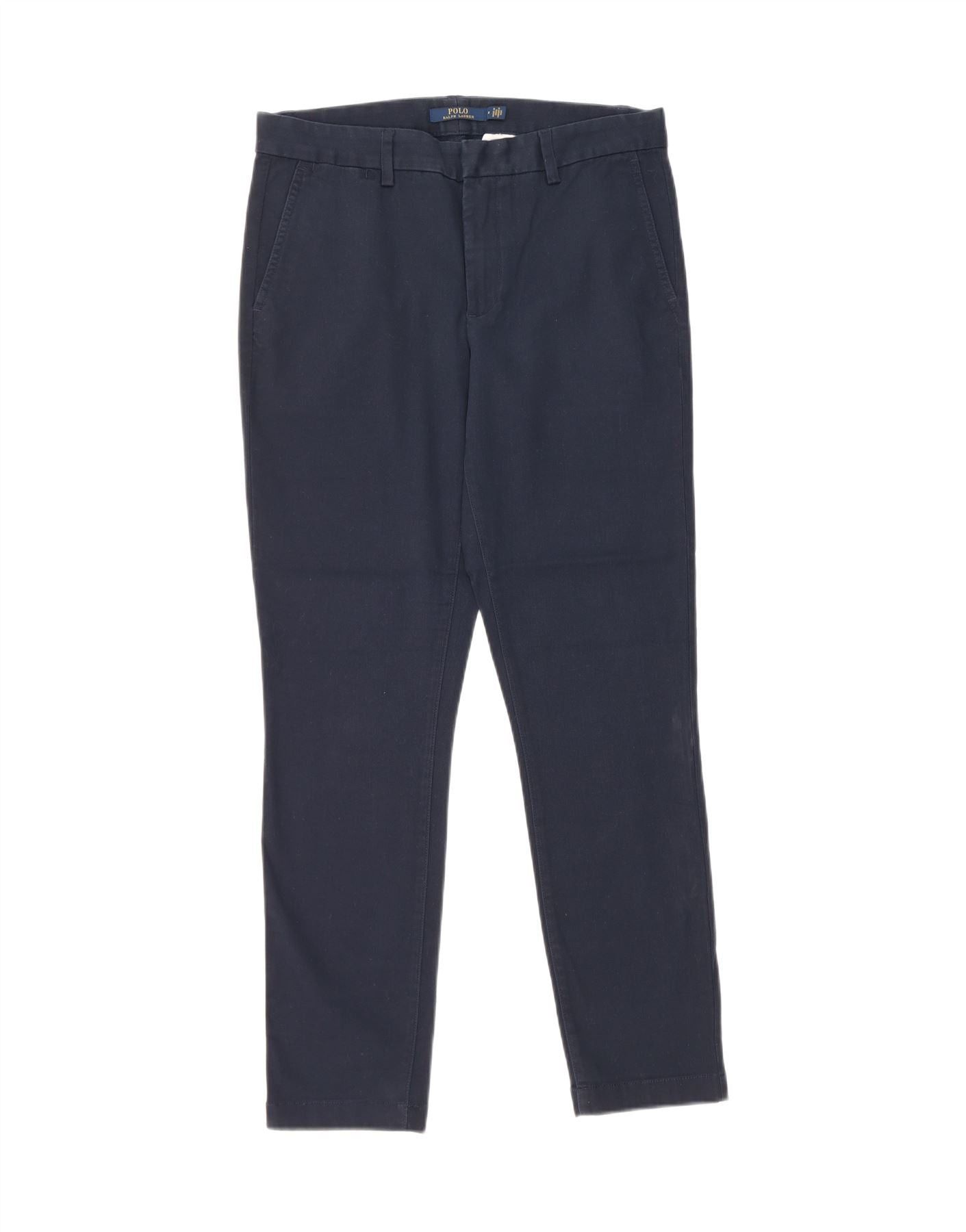 Ralph Lauren Womens Slim Fit Chino Trousers US 8 Medium W30 L29 Navy Blue Size 27" / US 4 / IT 40 - 1 Thumbnail